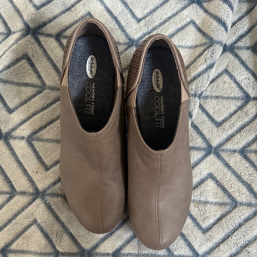Dr. Scholl's Taupe Slip-On Shoes